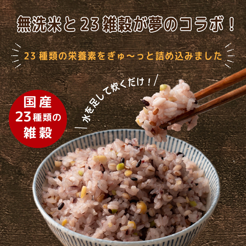 【無洗米雑穀】栄養満点23穀米  9kg(450g×20袋)