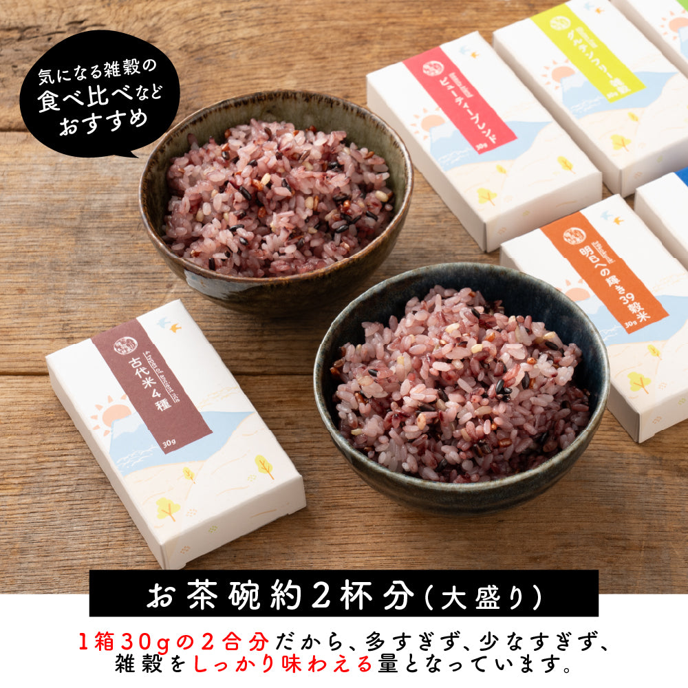 雑穀米12種詰め合わせセット12袋入(30g×12袋) 雑穀 いろいろな雑穀をお試しで楽しめちゃう♪ 送料無料 国産雑穀 国産 安心の雑穀米 お試し お得なセット 詰め合わせ 雑穀米本舗 (コピー)