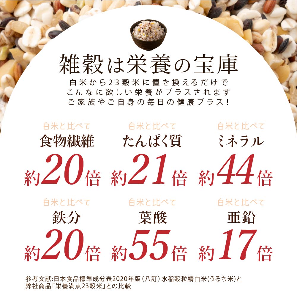 ＼公式サイトが最安値／雑穀米本舗 栄養満点23穀米 4kg(400g×10袋) 国産 無添加 無着色 ダイエット 置き換え 混ぜるだけ