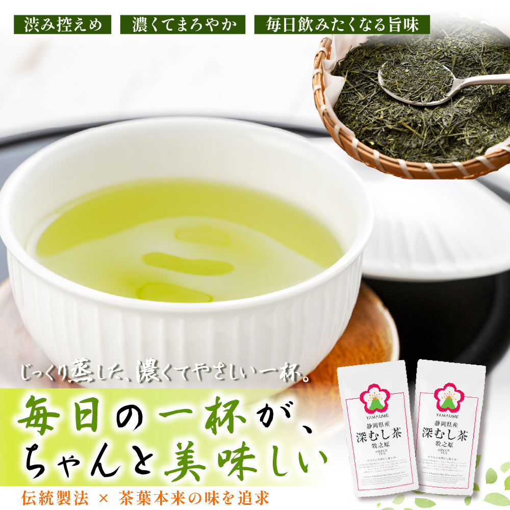 アウトレット 大特価 深蒸し茶 濃くてまろやか 【内容量が選べる80g～400g】 国産 茶葉 お茶 緑茶 静岡茶 カテキン 濃い味 渋み控えめ 送料無料