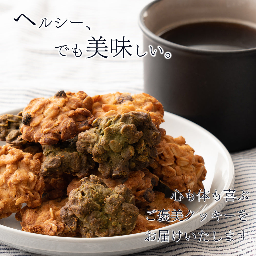 5種類から1種類選べるオートミールクッキー【1kg(100g×10袋)】※割れ欠けあり | 小麦不使用 低GI 低糖質 糖質制限 小腹サポート 食物繊維 雑穀スイーツ (コピー)