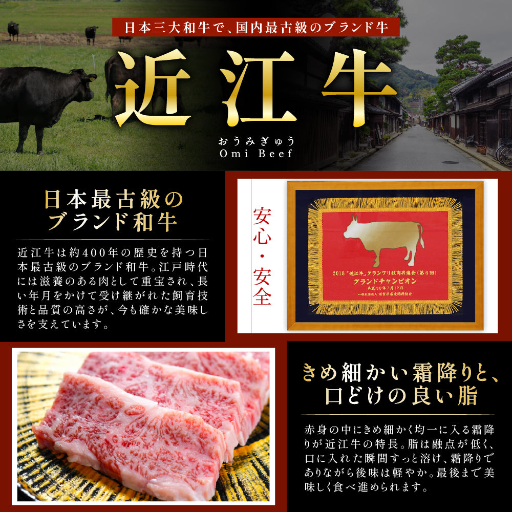 近江牛 焼肉用 カルビ 500g 送料無料 国産和牛 冷凍 牛肉 BBQ お取り寄せ ギフト 母の日 父の日 お歳暮