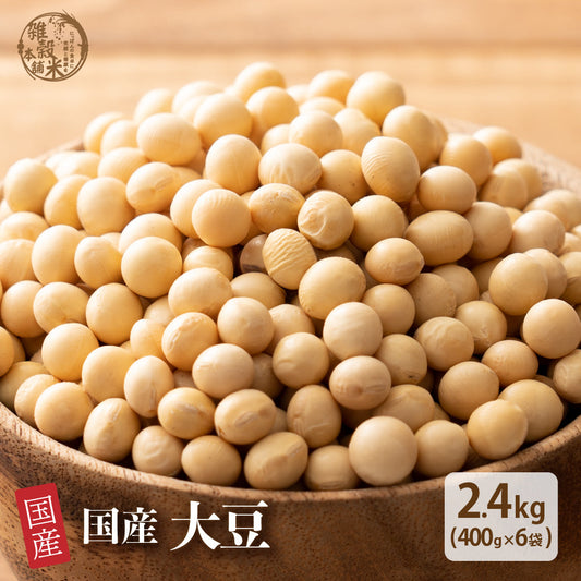 雑穀 雑穀米 国産 大豆 2.4kg(400g×6袋)