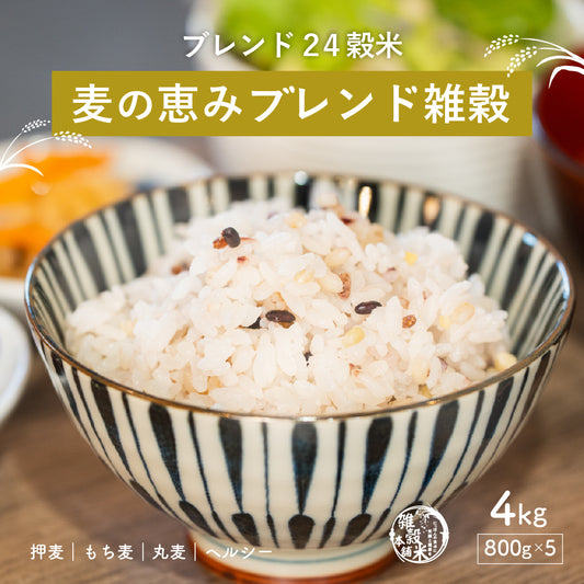 雑穀 雑穀米 国産 麦の恵み雑穀米 4kg(800g×5袋) 無添加 無着色 安心の国産 国内産原料100% ダイエット 置き換え