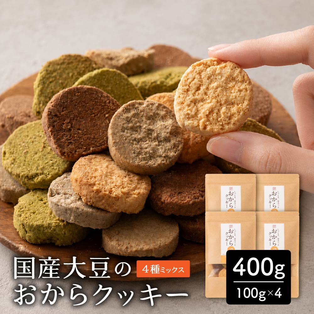 ＼公式サイトが最安値／訳あり 小麦粉不使用 おからクッキー 【種類と内容量が選べる100g～1kg】※割れ欠けあり おからパウダー 大豆 低糖質 糖質制限 小腹サポート 高たんぱく 雑穀スイーツ